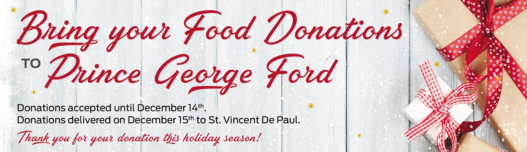 Food Donations For St. Vincent De Paul